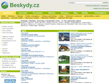 Tablet Screenshot of beskydy.cz